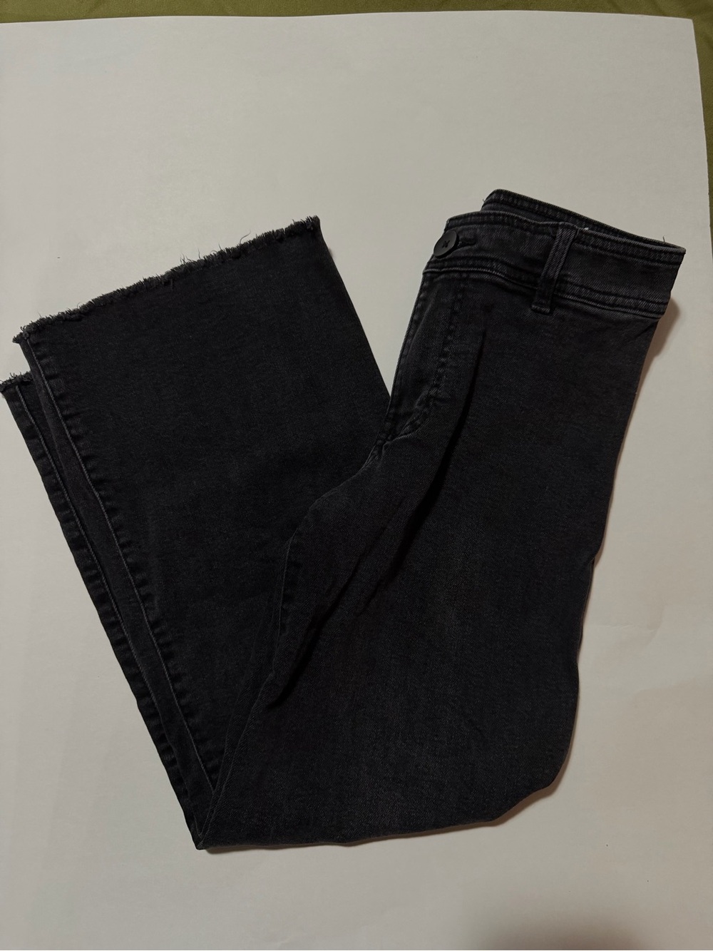 Black Kids High-Rise Straight Jeans
